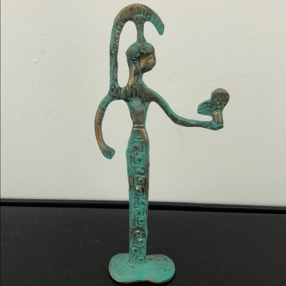 METAL SCULPTURE GREEK GODDESS ATHENA - Picture 8 of 13